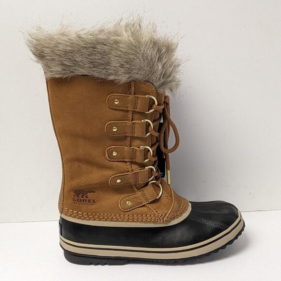 Sorel Joan of Arctic Waterproof Winter Boots, Brown Leather, Women's 8 M - Picture 2 of 6